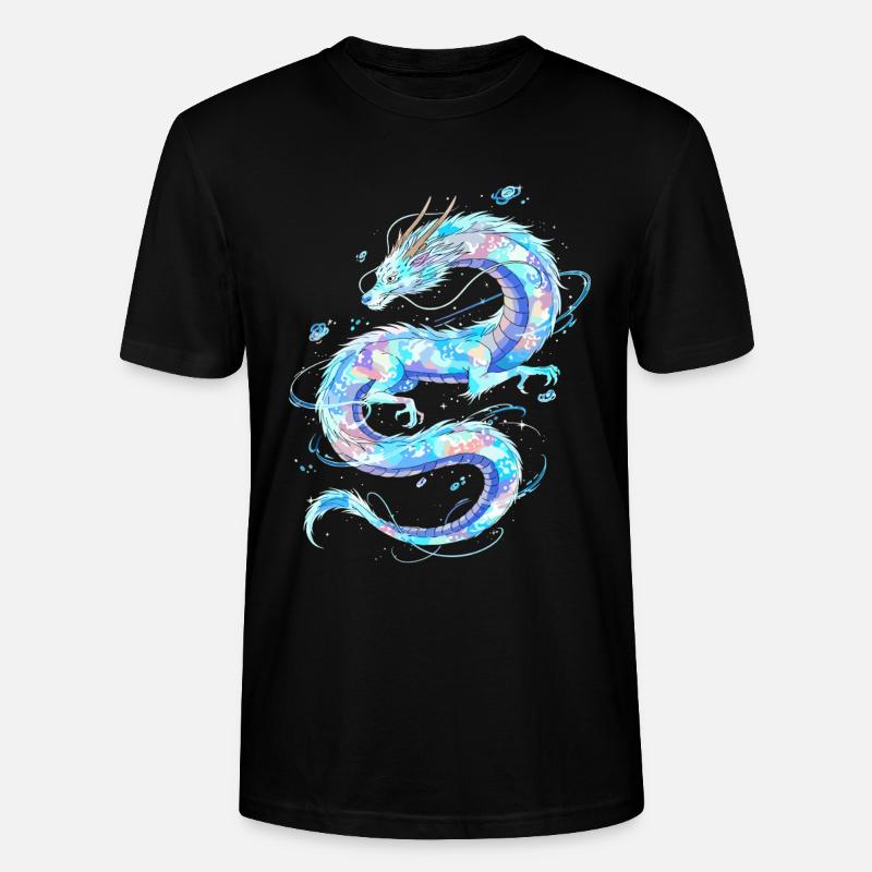 Ätherischer Wasserdrache - Stanley/Stella Unisex Bio-T-Shirt CRAFTER - Schwarz