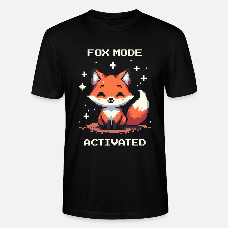 Fox Mode Enabled | Shifter - Stanley/Stella CRAFTER Unisex Organic T-Shirt - black