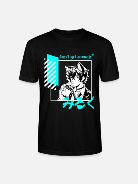 Can't get enough Milk Catboy Femboy Anime Manga - Stanley/Stella CRAFTER Unisex Organic T-Shirt - black