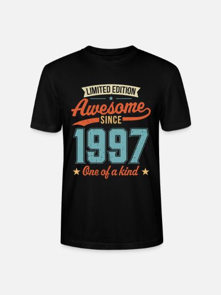 Awesome Since 1997 - Stanley/Stella CRAFTER Unisex Organic T-Shirt - black