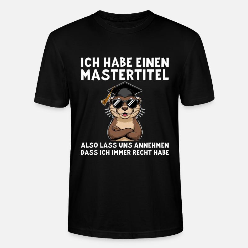 Master - Funny Otter Master - T-shirt bio CRAFTER Stanley Stella Unisexe - noir