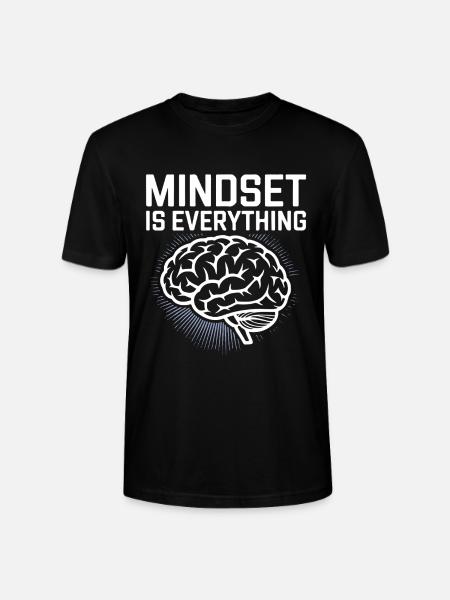 Mindset Ist Alles Gehirn Design - Stanley/Stella Unisex Bio-T-Shirt CRAFTER - Schwarz