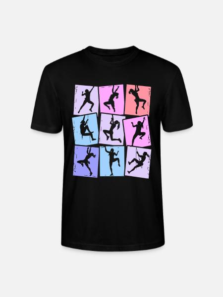 Klettern Berge Kletterer Bouldern Damen Mädchen - Stanley/Stella Unisex Bio-T-Shirt CRAFTER - Schwarz