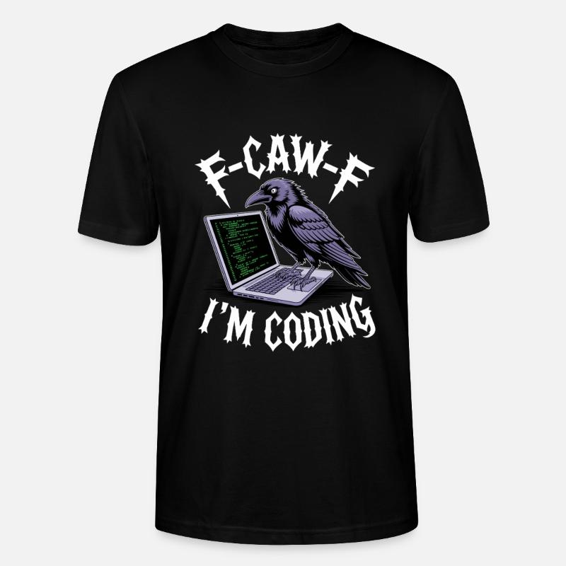 F-Caw-F Je code - T-shirt bio CRAFTER Stanley Stella Unisexe - noir