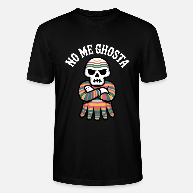 No Me Gusta Calavera Poncho - Stanley/Stella Unisex Bio-T-Shirt CRAFTER - Schwarz