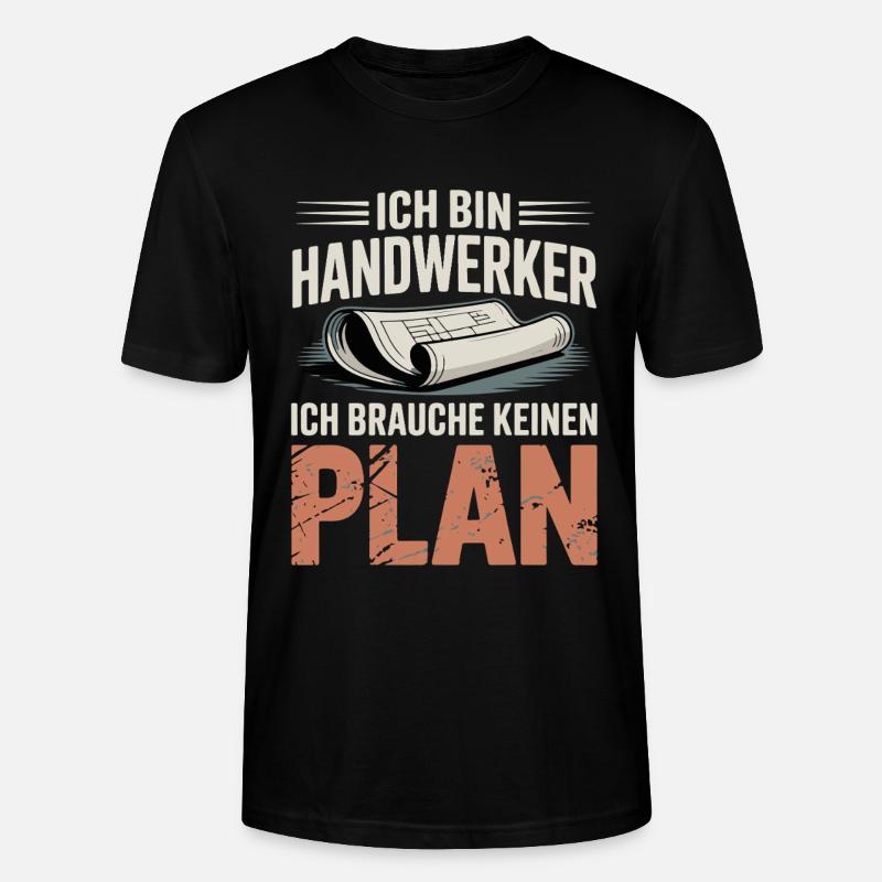 Handwerker Ohne Plan - Stanley/Stella Unisex Bio-T-Shirt CRAFTER - Schwarz