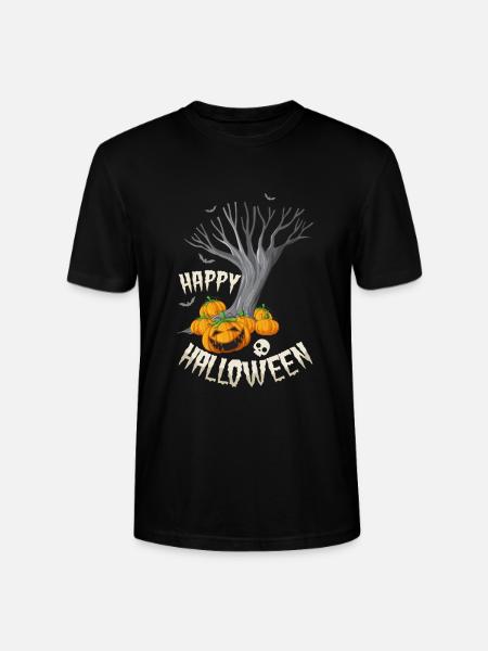 Halloween Jack-o-Lanterns Farm - Stanley/Stella CRAFTER Unisex Organic T-Shirt - black