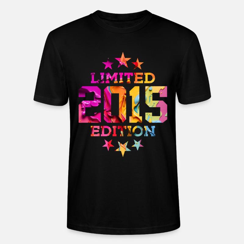 ÉDITION LIMITÉE 2015 11E ANNIVERSAIRE - T-shirt bio CRAFTER Stanley Stella Unisexe - noir