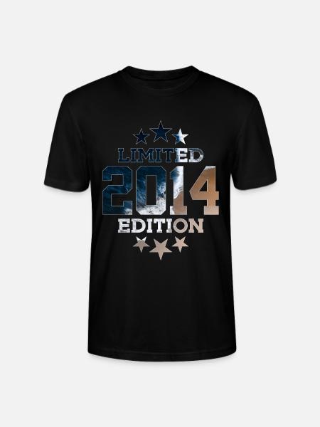 LIMITED EDITION 2014 12TH BIRTHDAY - Stanley/Stella CRAFTER Unisex Organic T-Shirt - black