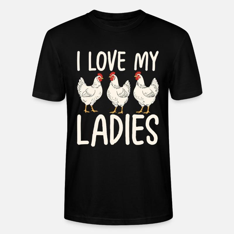 J’adore mes poules mesdames - T-shirt bio CRAFTER Stanley Stella Unisexe - noir