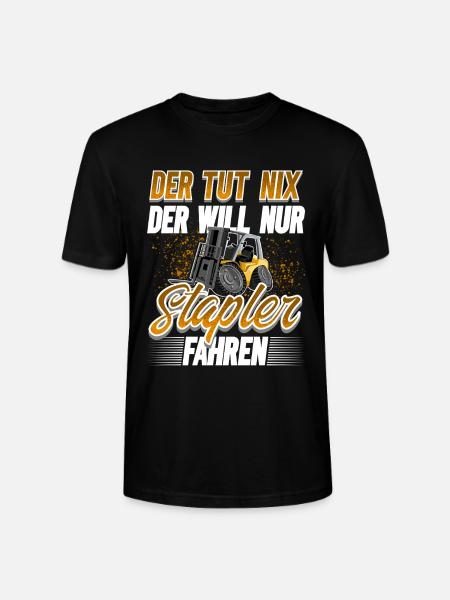 Staplerfahrer Lagerist - Stanley/Stella Unisex Bio-T-Shirt CRAFTER - Schwarz