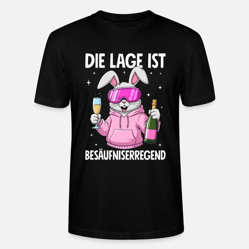 Die Lage Ist Besäufniserregend - Stanley/Stella Unisex Bio-T-Shirt CRAFTER - Schwarz