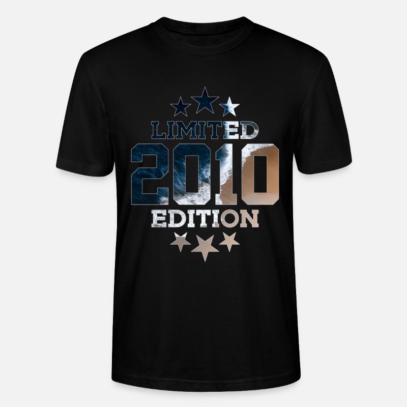 ÉDITION LIMITÉE 2010 16E ANNIVERSAIRE - T-shirt bio CRAFTER Stanley Stella Unisexe - noir