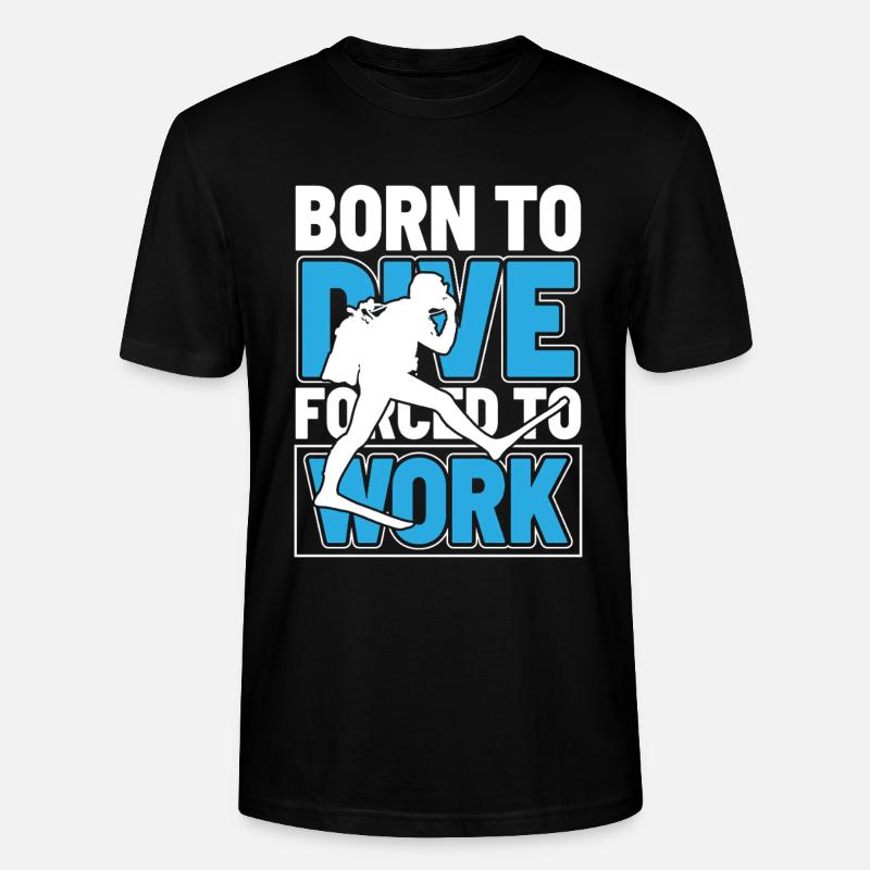 Born to Dive - Stanley/Stella CRAFTER Unisex Organic T-Shirt - black