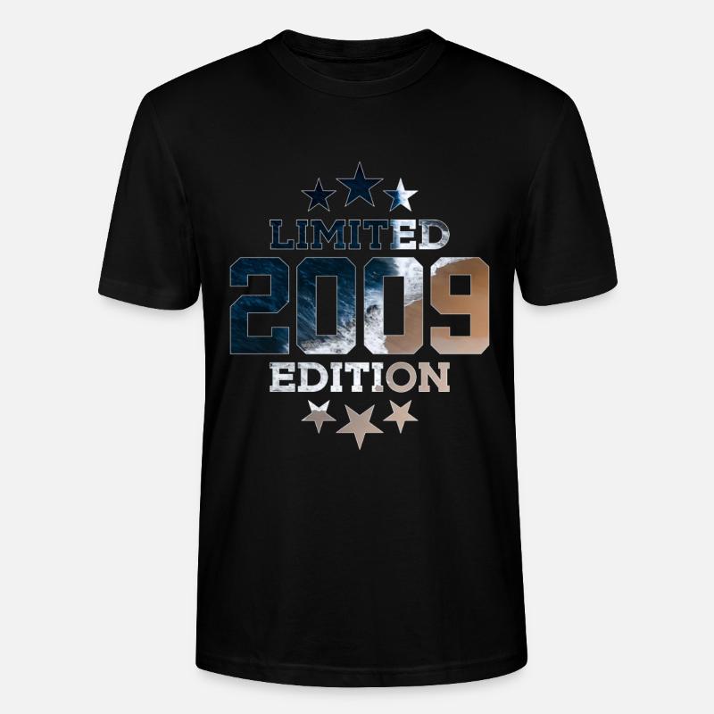 ÉDITION LIMITÉE 2009 17E ANNIVERSAIRE - T-shirt bio CRAFTER Stanley Stella Unisexe - noir
