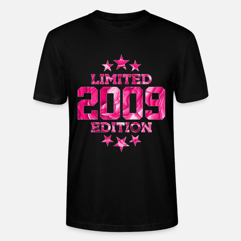 ÉDITION LIMITÉE 2009 17E ANNIVERSAIRE - T-shirt bio CRAFTER Stanley Stella Unisexe - noir