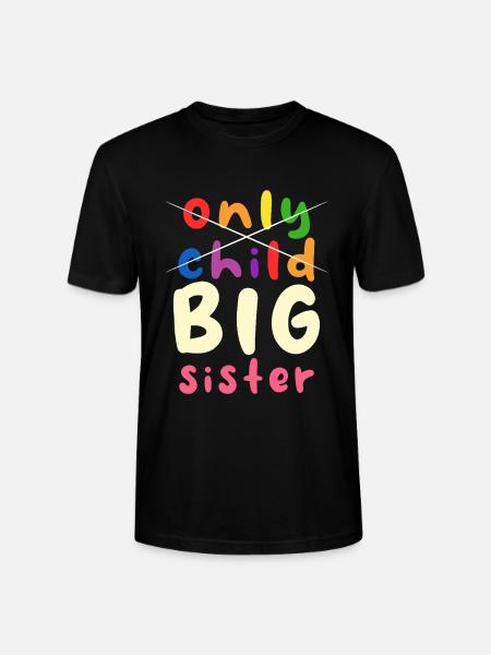 Große Schwester Stolz Design - Stanley/Stella Unisex Bio-T-Shirt CRAFTER - Schwarz