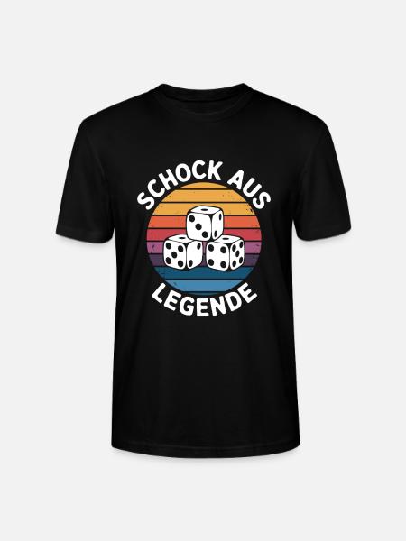 Schocken Schockbesteck Schocken Retro Schock Aus - Stanley/Stella Unisex Bio-T-Shirt CRAFTER - Schwarz