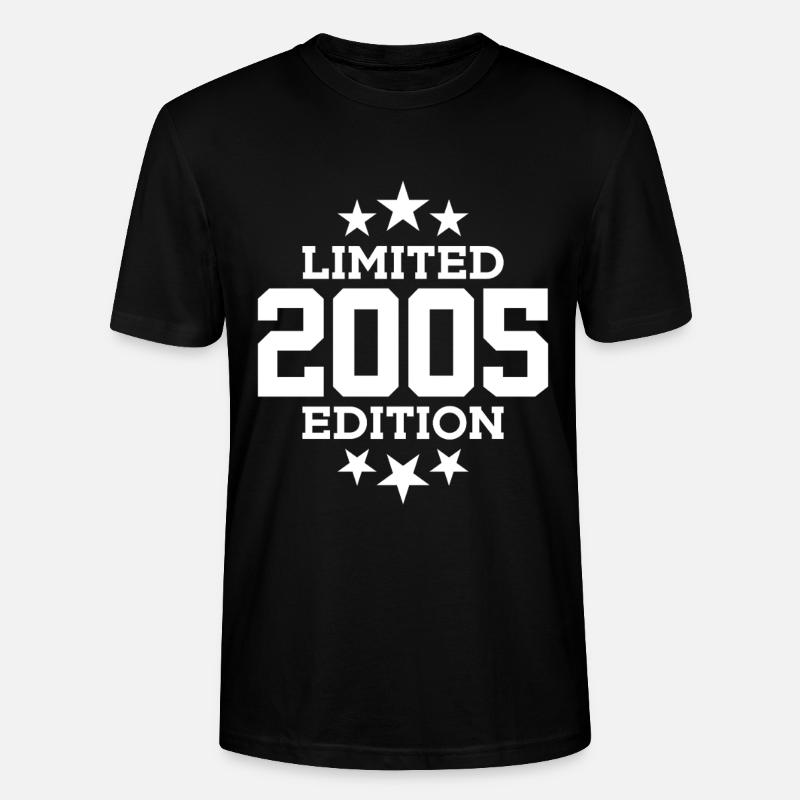 ÉDITION LIMITÉE 21E ANNIVERSAIRE 2005 - T-shirt bio CRAFTER Stanley Stella Unisexe - noir