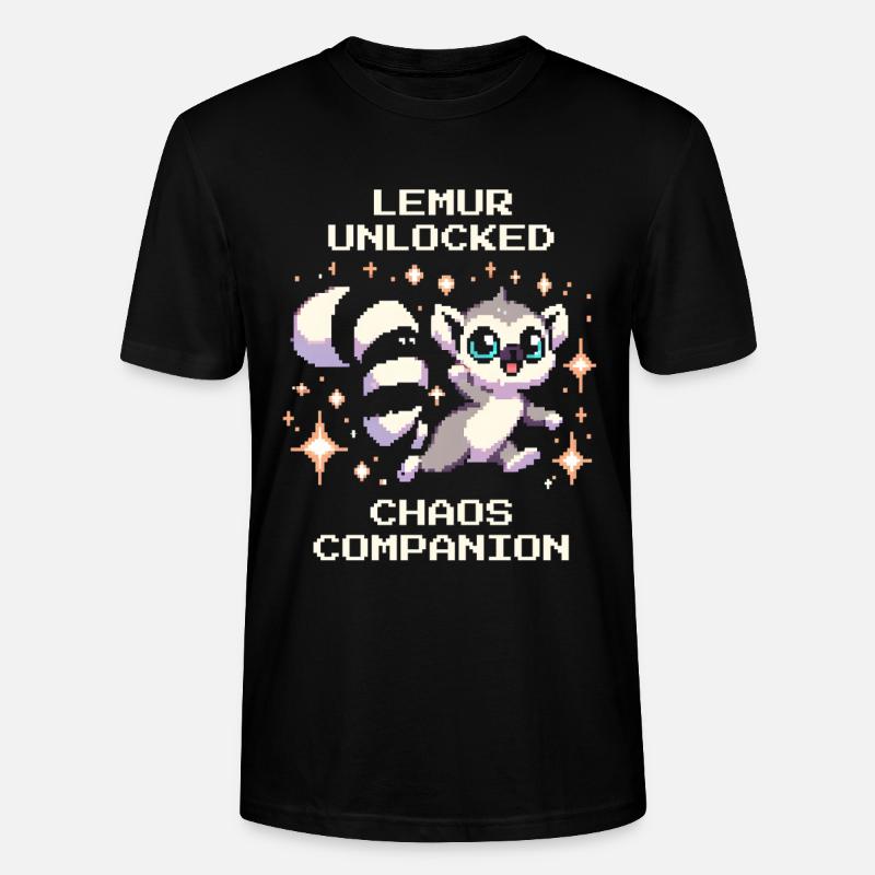 Lémurien débloqué | Compagnon du Chaos, RPG - T-shirt bio CRAFTER Stanley Stella Unisexe - noir