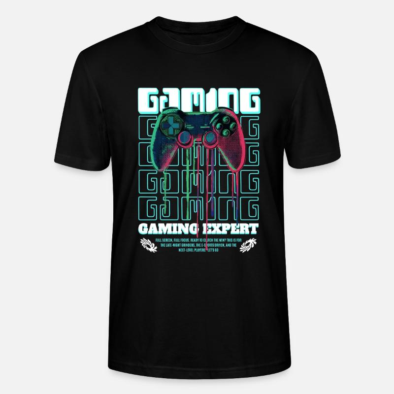 Gaming Expert Controller - Stanley/Stella Unisex Bio-T-Shirt CRAFTER - Schwarz