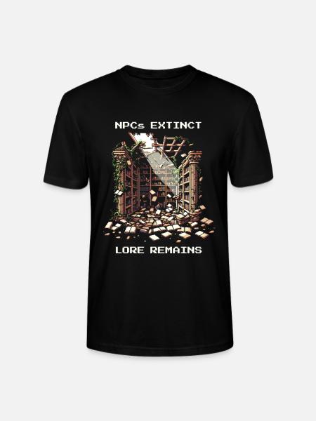 NPCs gone, lore stays | Post-apocalyptic - Stanley/Stella CRAFTER Unisex Organic T-Shirt - black