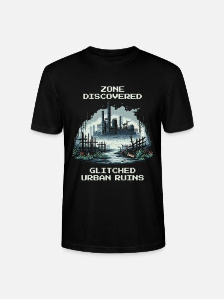 Zone Discovered: Bugged City Ruins - Stanley/Stella CRAFTER Unisex Organic T-Shirt - black