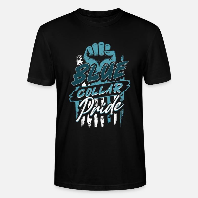 Blue Collar Arbeiter Handwerk Bauarbeiter - Stanley/Stella Unisex Bio-T-Shirt CRAFTER - Schwarz