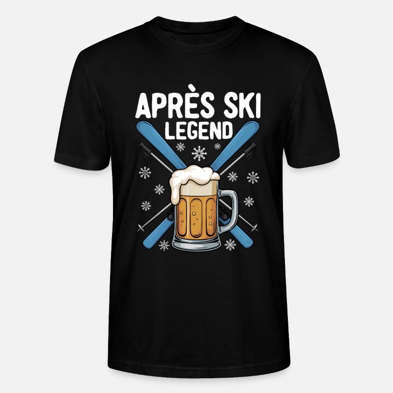 Après Ski Legend - Stanley/Stella Unisex Bio-T-Shirt CRAFTER - Schwarz