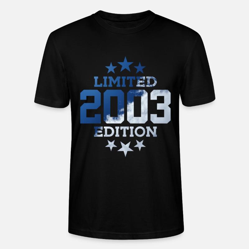 ÉDITION LIMITÉE 23E ANNIVERSAIRE 2003 - T-shirt bio CRAFTER Stanley Stella Unisexe - noir