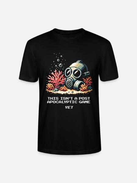 No post-apocalypse yet | Sea, Climate, Protection - Stanley/Stella CRAFTER Unisex Organic T-Shirt - black