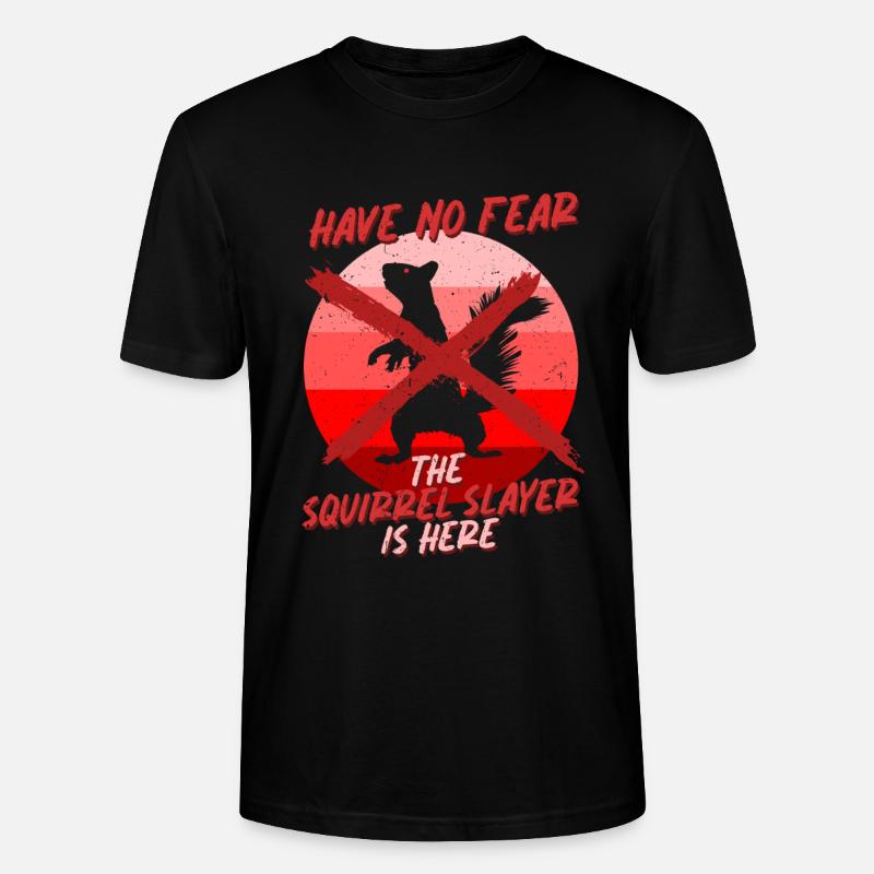 Eichhörnchenjäger Baumratte - Stanley/Stella Unisex Bio-T-Shirt CRAFTER - Schwarz