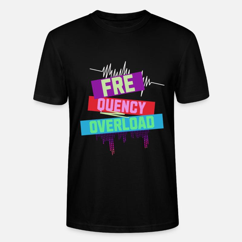 Frequency Overload Rave EDM - Stanley/Stella Unisex Bio-T-Shirt CRAFTER - Schwarz