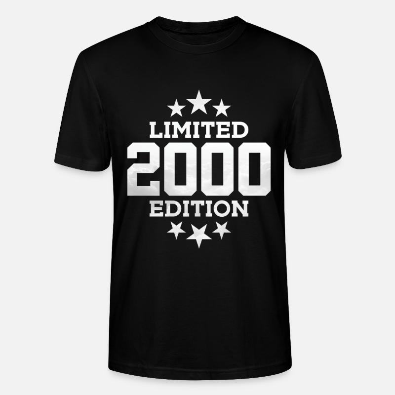 ÉDITION LIMITÉE 26E ANNIVERSAIRE 2000 - T-shirt bio CRAFTER Stanley Stella Unisexe - noir