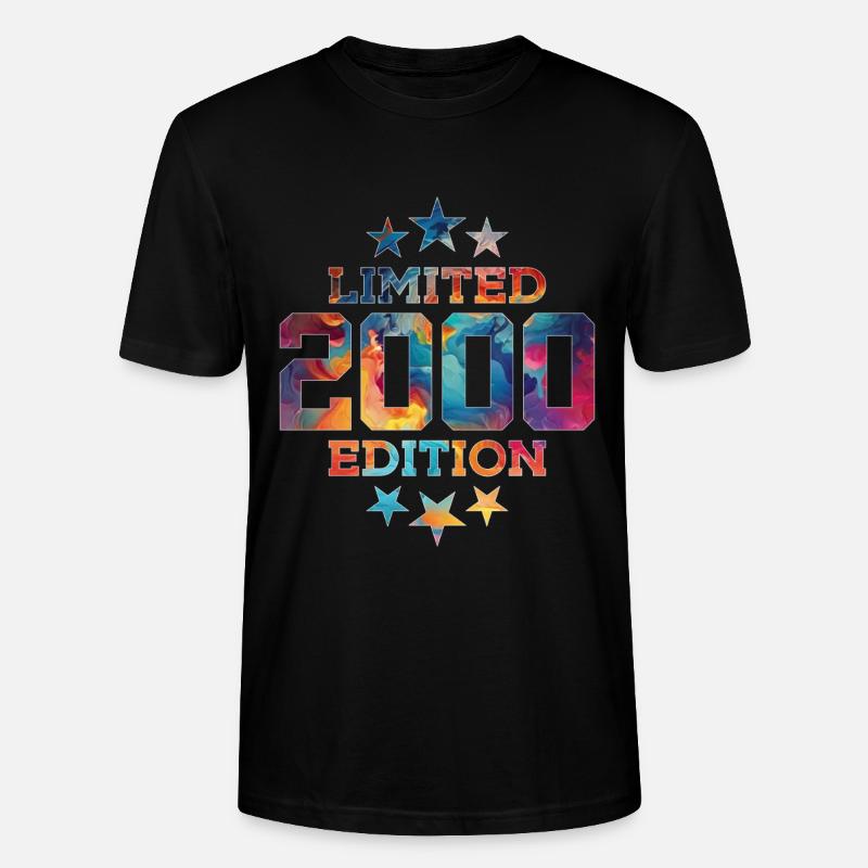 ÉDITION LIMITÉE 26E ANNIVERSAIRE 2000 - T-shirt bio CRAFTER Stanley Stella Unisexe - noir