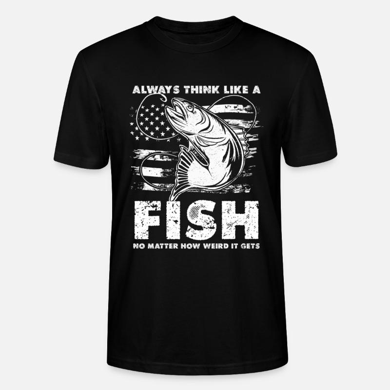 Fischgedanken Flaggenmuster - Stanley/Stella Unisex Bio-T-Shirt CRAFTER - Schwarz