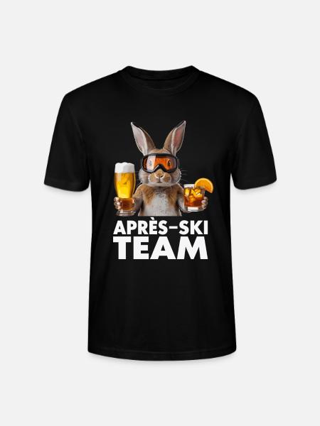 Après-ski bunny team - Stanley/Stella CRAFTER Unisex Organic T-Shirt - black