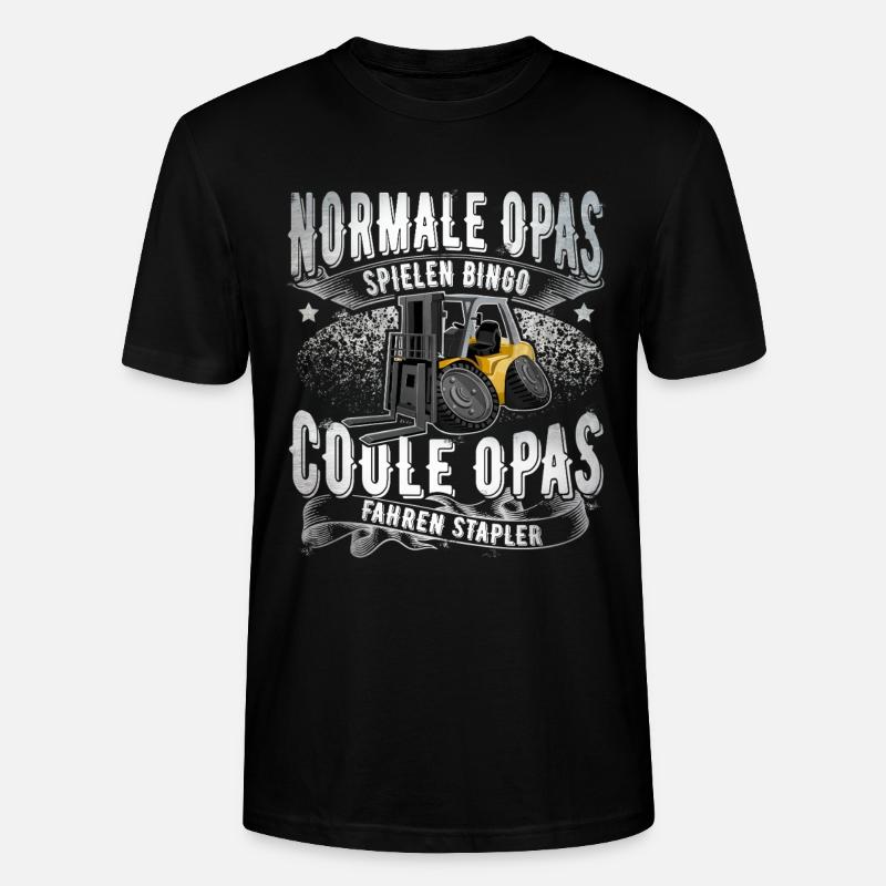 Staplerfahrer Opa - Stanley/Stella Unisex Bio-T-Shirt CRAFTER - Schwarz