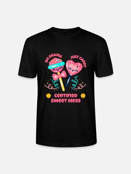 Sugar Crew Candy Team Gift - Stanley/Stella CRAFTER Unisex Organic T-Shirt - black