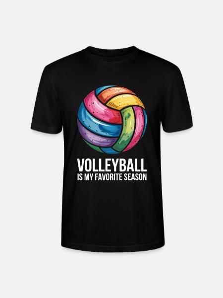 Le volley-ball est ma saison préférée - T-shirt bio CRAFTER Stanley Stella Unisexe - noir