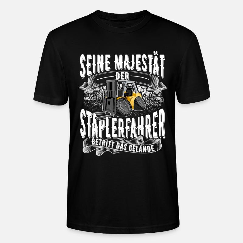 Staplerfahrer - Stanley/Stella Unisex Bio-T-Shirt CRAFTER - Schwarz