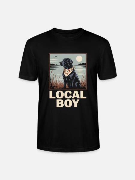 Local Boy Labrador Jagdhund Entenjagd - Stanley/Stella Unisex Bio-T-Shirt CRAFTER - Schwarz