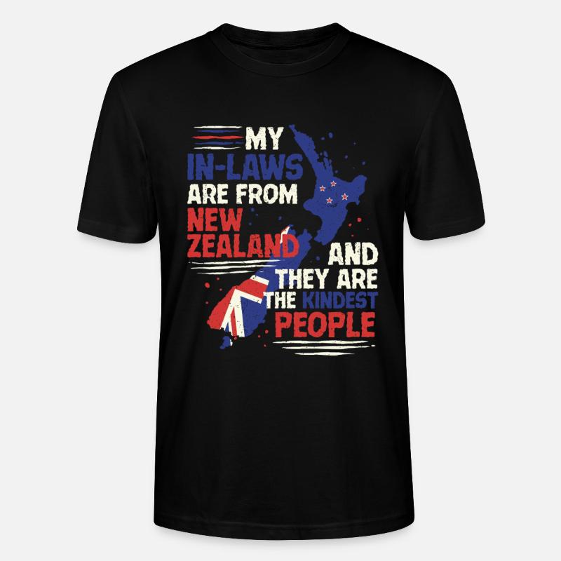 Neuseeland Verwandte Schwiegermutter - Stanley/Stella Unisex Bio-T-Shirt CRAFTER - Schwarz
