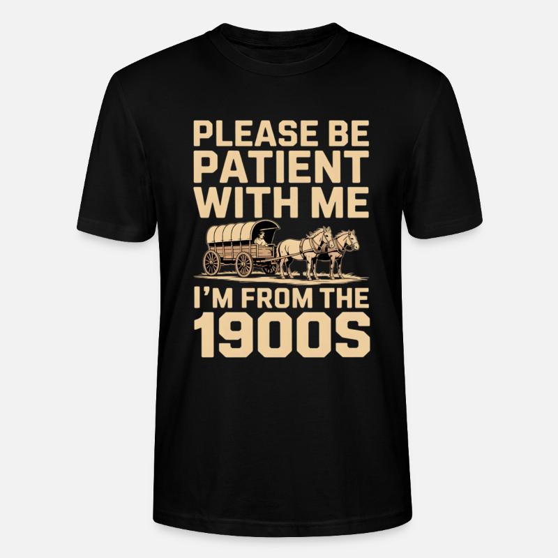 Ich bin aus den 1900ern - Stanley/Stella Unisex Bio-T-Shirt CRAFTER - Schwarz