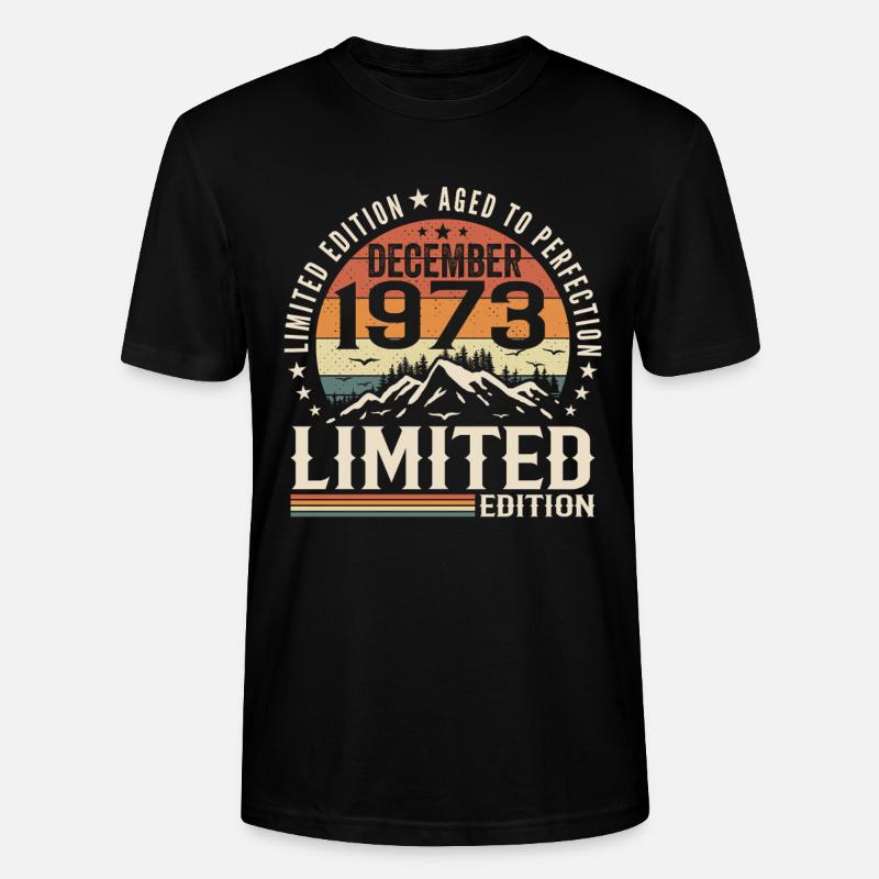 Dezember 1973 - Stanley/Stella Unisex Bio-T-Shirt CRAFTER - Schwarz