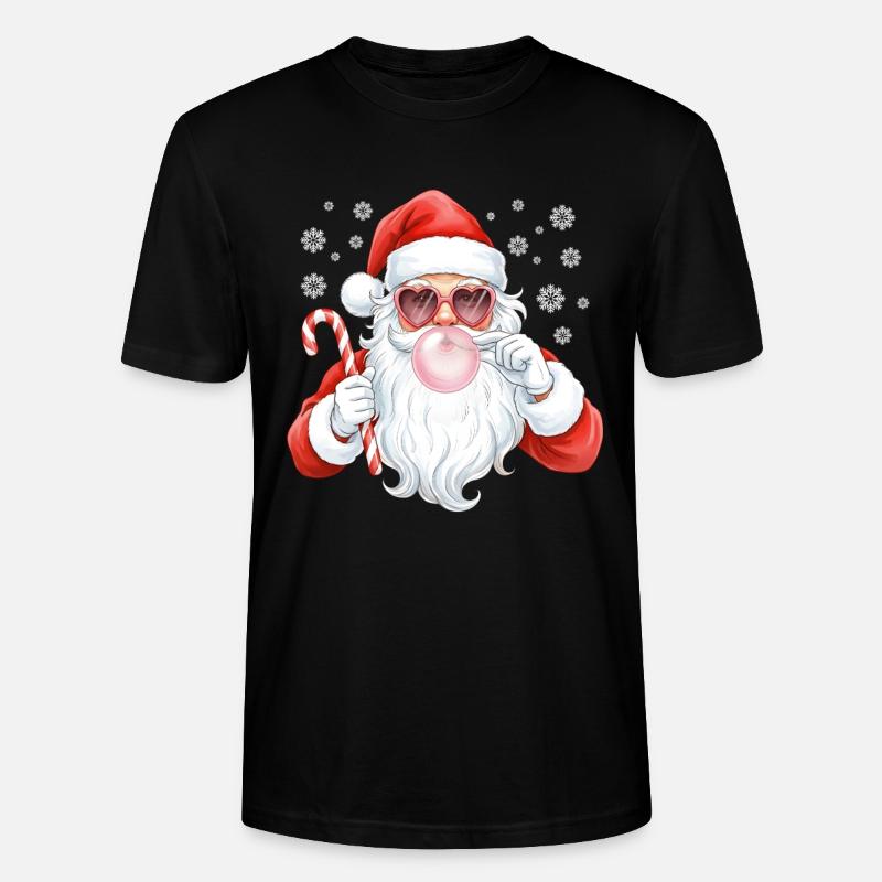 Santa Bubble Gum Pink - Stanley/Stella Unisex Bio-T-Shirt CRAFTER - Schwarz