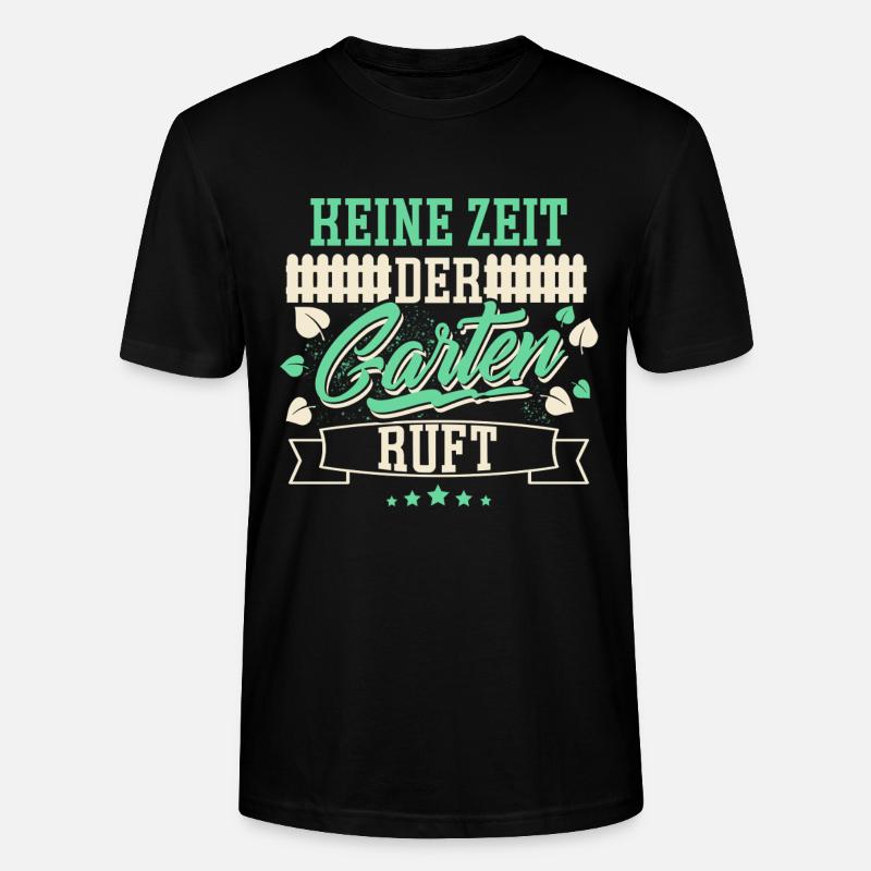 Garten Schrebergarten - Stanley/Stella Unisex Bio-T-Shirt CRAFTER - Schwarz