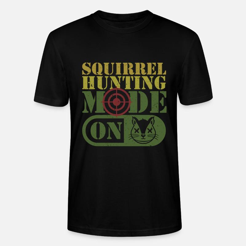 Eichhörnchenjäger Baumratte - Stanley/Stella Unisex Bio-T-Shirt CRAFTER - Schwarz