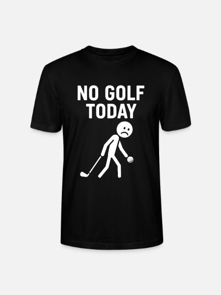 Kein Golf heute Humorvolles Golfspieler-Design - Stanley/Stella Unisex Bio-T-Shirt CRAFTER - Schwarz