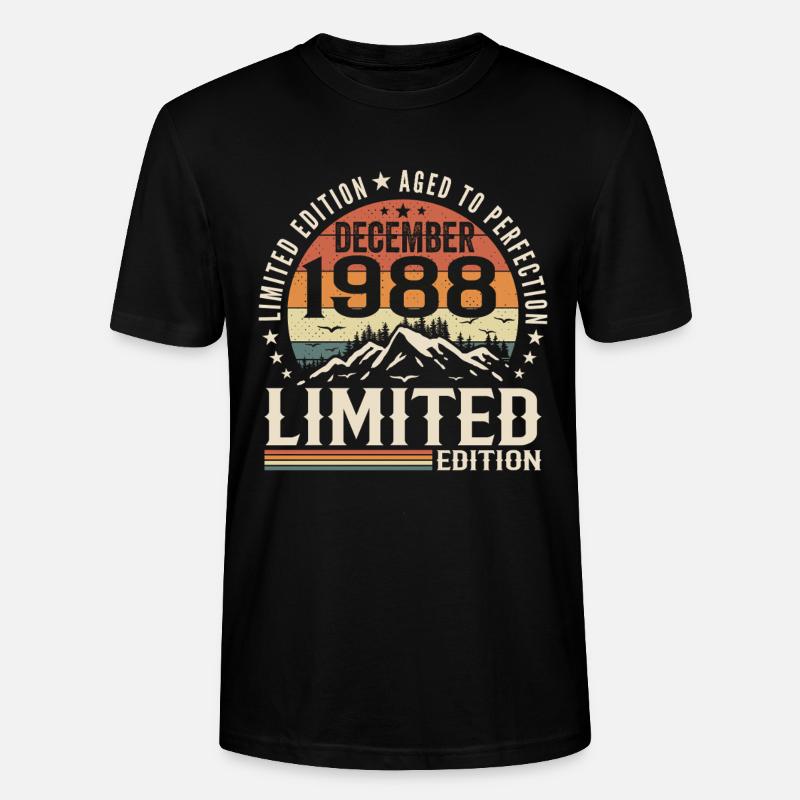 Dezember 1988 - Stanley/Stella Unisex Bio-T-Shirt CRAFTER - Schwarz